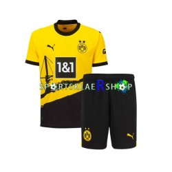 Borussia Dortmund drakt Hjemmetrøye Kort erm 2023-2024 , Barnesett