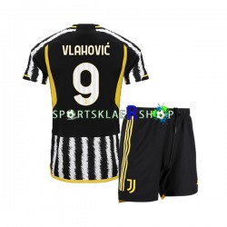 Juventus drakt Vlahovic 9 Hjemmetrøye Kort erm 2023-2024 , Barnesett Juventus drakt Vlahovic 9 Hjemmetrøye Kort erm 2023-2024 , Barnesett