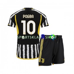 Juventus drakt Paul Pogba 10 Hjemmetrøye Kort erm 2023-2024 , Barnesett Juventus drakt Paul Pogba 10 Hjemmetrøye Kort erm 2023-2024 , Barnesett