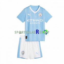Manchester City drakt Hjemmetrøye Kort erm 2023-2024 , Barnesett