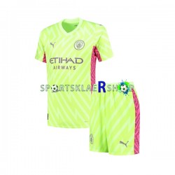 Manchester City drakt Keeper Tredjetrøye Kort erm 2023-2024 , Barnesett
