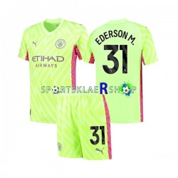 Manchester City drakt Ederson Moraes 31 Keeper Tredjetrøye Kort erm 2023-2024 , Barnesett