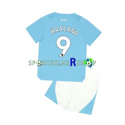 Manchester City drakt Haaland 9 Hjemmetrøye Kort erm 2023-2024 , Barnesett