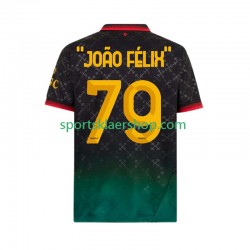 AC Milan drakt JOAO FELIX 79 Fjerdetrøye Kort erm 2024-2025 , Herre