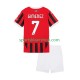 AC Milan drakt Santiago Gimenez 7 Hjemmetrøye Kort erm 2024-2025 , Barnesett