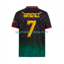 AC Milan drakt Santiago Gimenez 7 Fjerdetrøye Kort erm 2024-2025 , Herre