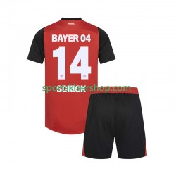 Bayer 04 Leverkusen drakt Patrik Schick 14 Hjemmetrøye Kort erm 2024-2025 , Barnesett