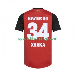 Bayer 04 Leverkusen drakt XHAKA 34 Hjemmetrøye Kort erm 2024-2025 , Herre