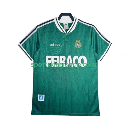 drakt Deportivo de La Coruna Retro Bortetrøye Kort erm 1999 , Herre