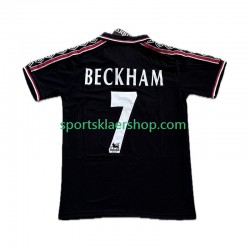 Manchester Utd drakt Beckham 7 1998 Retro Tredjetrøye Kort erm 1999 , Herre