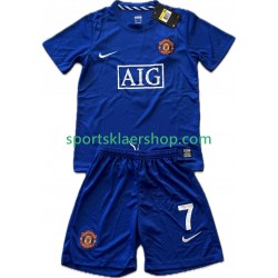 Manchester Utd drakt Cristiano Ronaldo 7 2009 Retro Tredjetrøye Kort erm 2008 , Barnesett