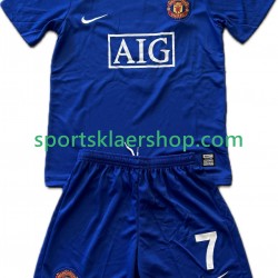 Manchester Utd drakt Cristiano Ronaldo 7 2009 Retro Tredjetrøye Kort erm 2008 , Barnesett