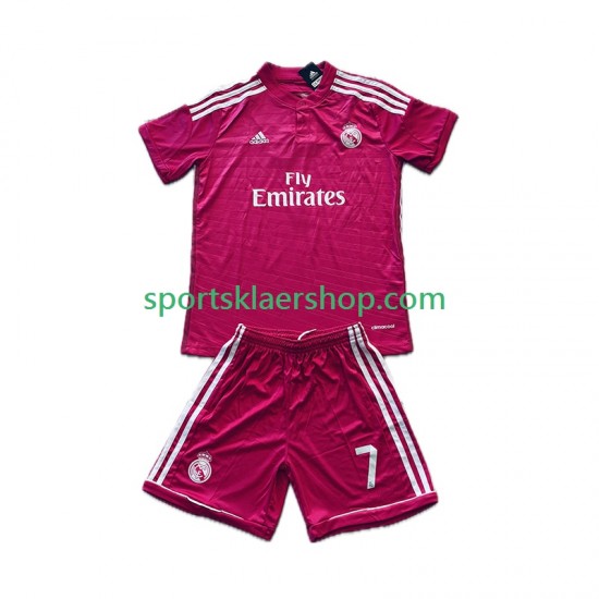 Real Madrid drakt Cristiano Ronaldo 7 2014 2015 Retro Bortetrøye Kort erm , Barnesett