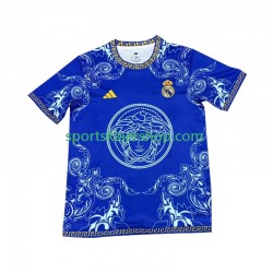 Real Madrid drakt Versace Edition Hjemmetrøye Kort erm 2024-2025 Blå , Herre