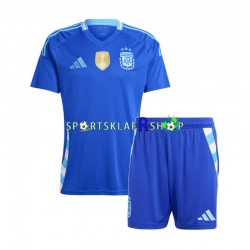 Argentina drakt Bortetrøye Kort erm Copa America 2024, Barnesett