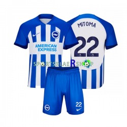 Brighton Hove Albion drakt Mitoma 22 Hjemmetrøye Kort erm 2023-2024, Barnesett