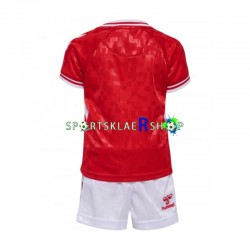 Danmark drakt Hjemmetrøye Kort erm Euro 2024, Barnesett