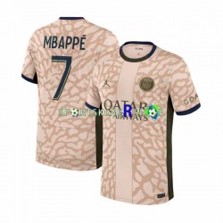 Paris Saint-Germain drakt Mbappé 7 Fjerdetrøye Kort erm 2023-2024, Herre