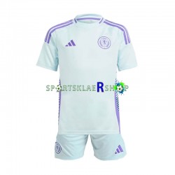 Skottland drakt Bortetrøye Kort erm Euro 2024, Barnesett