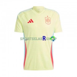 Spania drakt Bortetrøye Kort erm Euro 2024, Herre