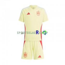 Spania drakt Bortetrøye Kort erm Euro 2024, Barnesett
