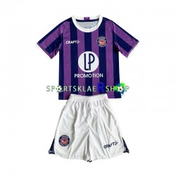 Toulouse FC drakt Bortetrøye Kort erm 2023-2024, Barnesett