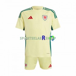 Wales drakt Bortetrøye Kort erm 2024, Barnesett