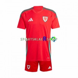 Wales drakt Hjemmetrøye Kort erm 2024, Barnesett