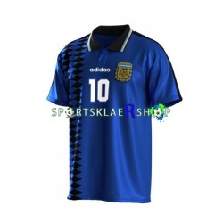 Argentina drakt Maradona 10 Retro Bortetrøye Kort erm 1994 , Herre