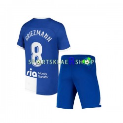 Atlético Madrid drakt Griezmann 8 120 Anniversary Hjemmetrøye Kort erm 2022-23 , Barnesett