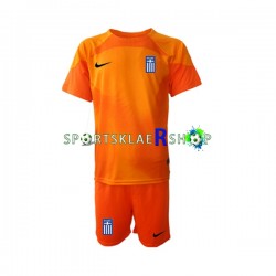 Hellas drakt Keeper Tredjetrøye Kort erm 2022-23 , Barnesett