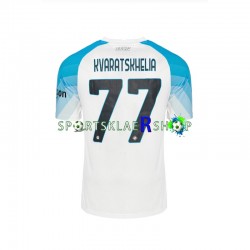 Napoli drakt Face Game Kvaratskhelia 77 Hjemmetrøye Kort erm 2022-23 , Herre
