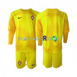 Portugal drakt Keeper Hjemmetrøye Lang erm VM 2022 , Barnesett