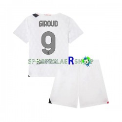 AC Milan drakt Olivier Giroud 9 Bortetrøye Kort erm 2023-2024 , Barnesett AC Milan drakt Olivier Giroud 9 Bortetrøye Kort erm 2023-2024 , Barnesett