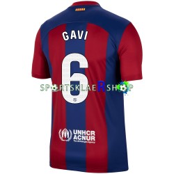 FC Barcelona drakt Gavi 6 Hjemmetrøye Kort erm 2023-2024 , Herre