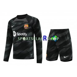FC Barcelona drakt Keeper Bortetrøye Lang erm 2023-2024 , Barnesett