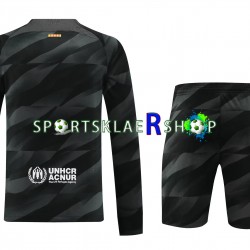 FC Barcelona drakt Keeper Bortetrøye Lang erm 2023-2024 , Barnesett