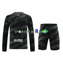 FC Barcelona drakt Keeper Bortetrøye Lang erm 2023-2024 , Barnesett