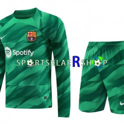 FC Barcelona drakt Keeper Hjemmetrøye Lang erm 2023-2024 , Barnesett