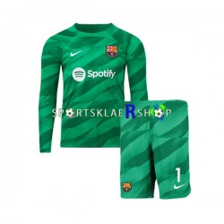 FC Barcelona drakt Ter Stegen 1 Keeper Hjemmetrøye Lang erm 2023-2024 , Barnesett