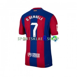 FC Barcelona drakt Ousmane Dembele 7 Hjemmetrøye Kort erm 2023-2024 , Herre