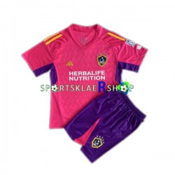 Los Angeles Galaxy drakt Keeper Kort erm 2023-2024 Rosa , Barnesett