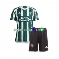 Manchester Utd drakt Bortetrøye Kort erm 2023-2024 , Barnesett