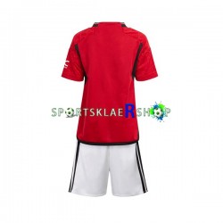 Manchester Utd drakt Hjemmetrøye Kort erm 2023-2024 , Barnesett