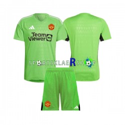 Manchester Utd drakt Keeper Hjemmetrøye Kort erm 2023-2024 , Barnesett