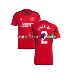 Manchester Utd drakt Lindelof 2 Hjemmetrøye Kort erm 2023-2024 , Herre