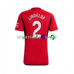 Manchester Utd drakt Lindelof 2 Hjemmetrøye Kort erm 2023-2024 , Herre