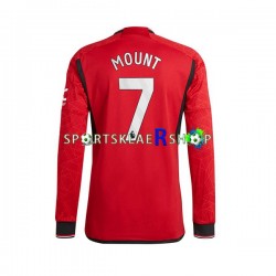 Manchester Utd drakt Mount 7 Hjemmetrøye Lang erm 2023-2024 , Herre