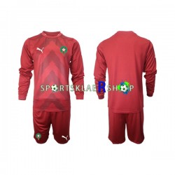 Marokko drakt Keeper Hjemmetrøye Lang erm 2022 , Barnesett