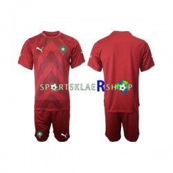 Marokko drakt Keeper Hjemmetrøye Kort erm 2022 , Barnesett